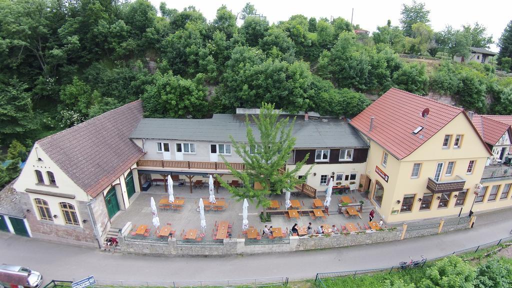 Отель Gasthof Alter Felsenkeller Наумбург Экстерьер фото